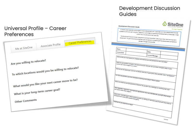 SiteOne Career Preferences