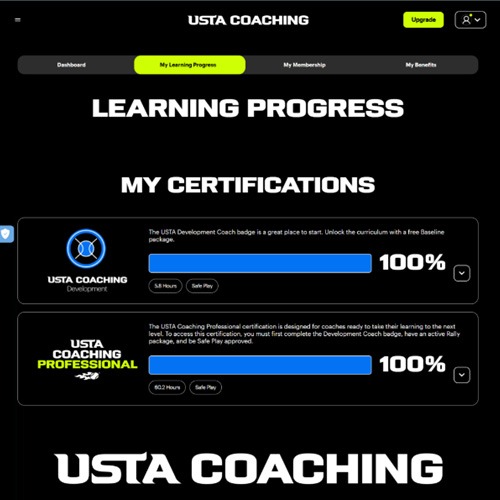USTA Coaching LMS