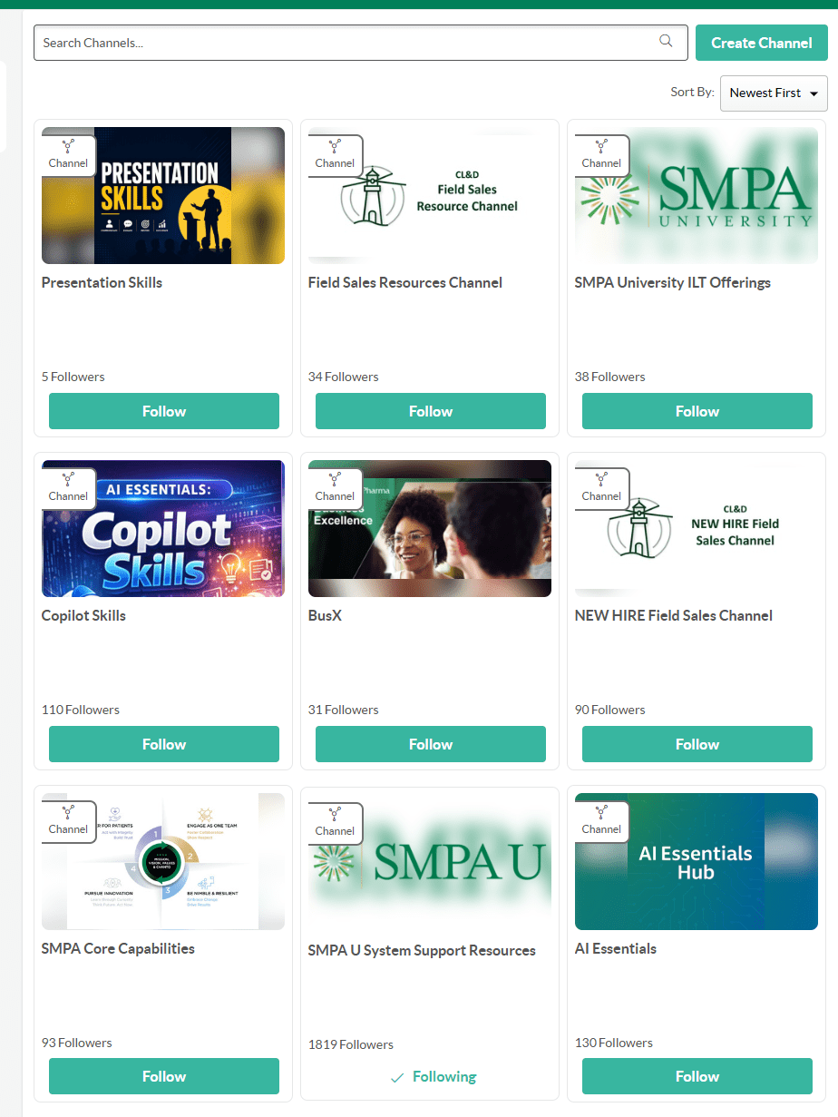 SMPA Channels
