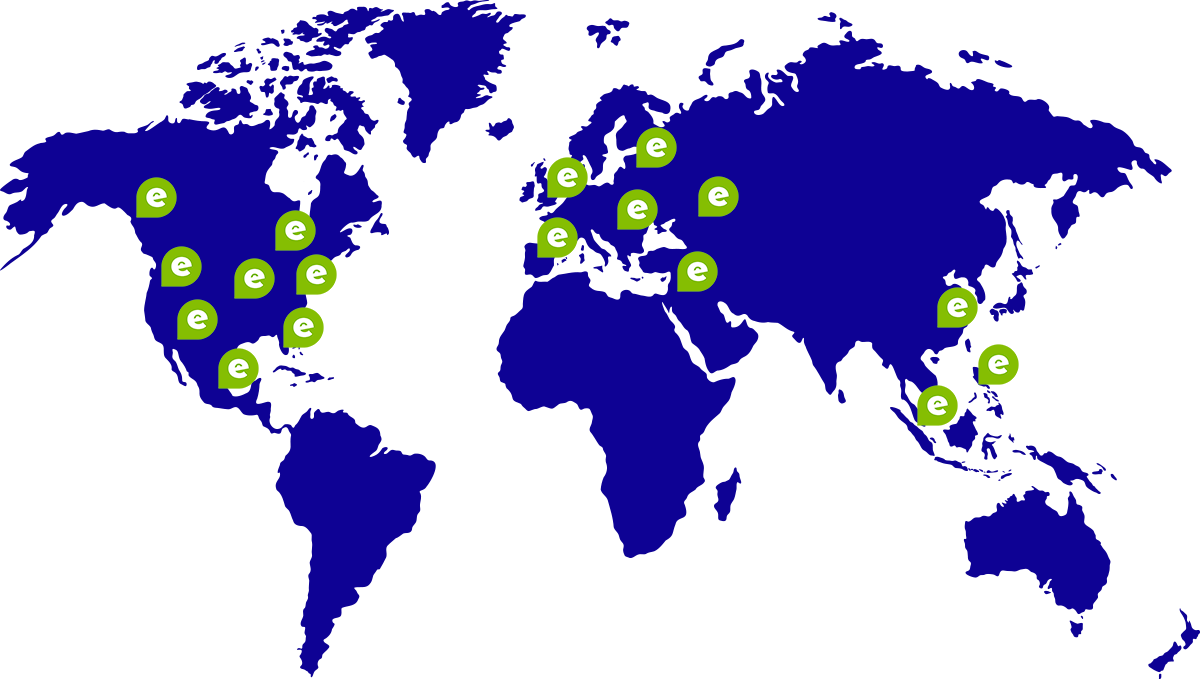 Map with tagged locations
